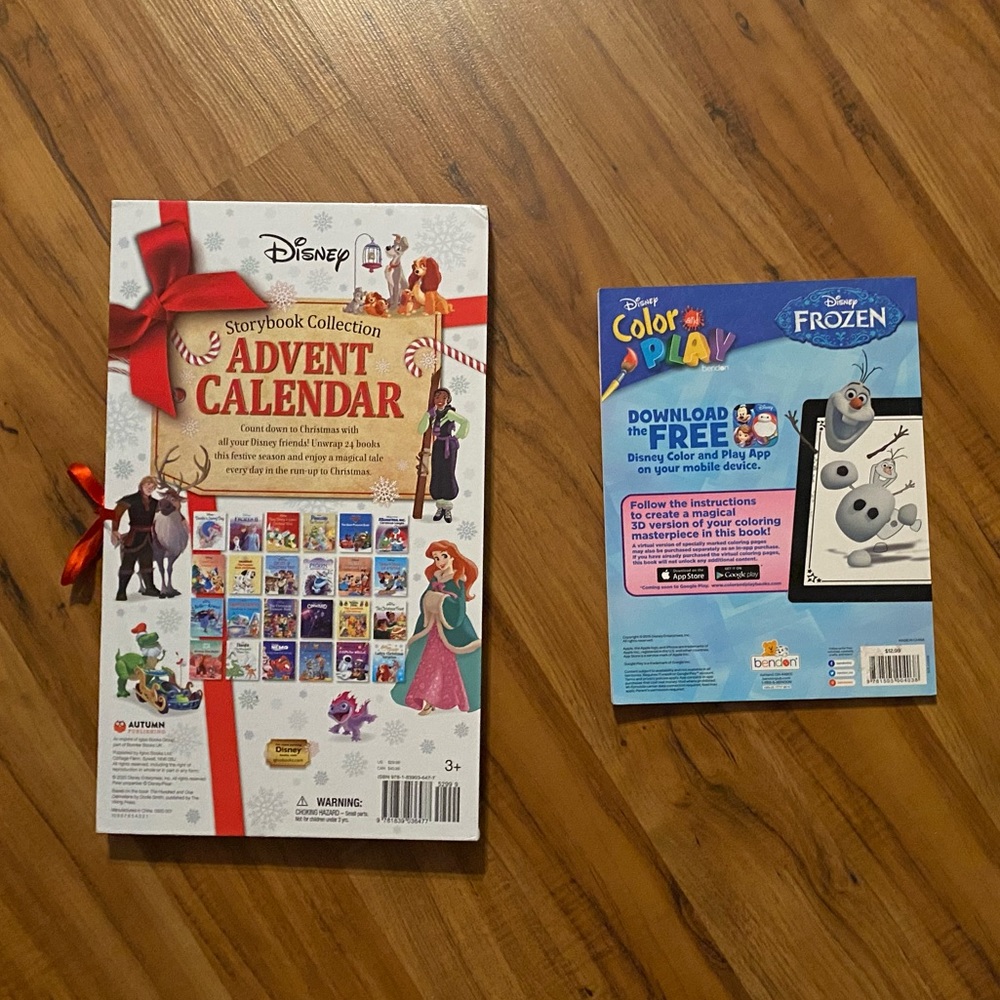 Disney Storybook Advent Calendar & Frozen Activity Coloring Book Holiday Bundle - Picture 9 of 16